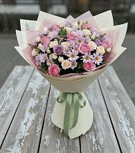 Букет цветов из:  Розы и Хризантемы в Поселке станции Бронницы