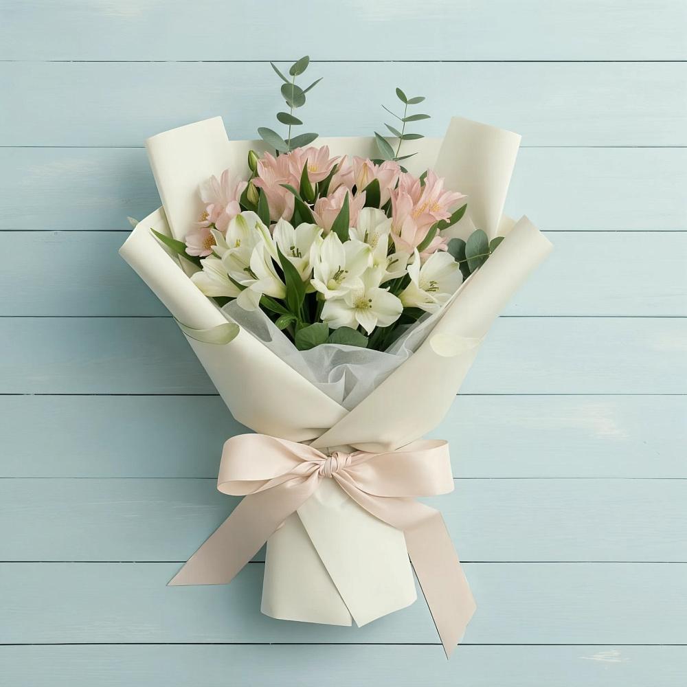 Букет цветов из: Альстромерии в Поселке станции Бронницы